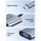 Адаптер CABLETIME 1080p 60Hz USB-C to VGA Black/Gray (CP17A)