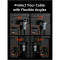 Адаптер CABLETIME HDMI v2.1 Male to Female 8K 60Hz, Left-angled Black/Gray (CP43G)