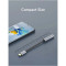 Адаптер CABLETIME USB C to 3.5mm USB-C to 3.5mm Black/Gray (CP79G)