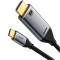 Кабель CABLETIME 4K 30Hz USB-C to HDMI v1.4 3м Black/Gray (CC12N)
