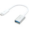 Кабель OTG J5CREATE USB3.1, USB-C Male to USB-A Female 0.1м White