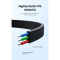 Кабель UGREEN AV119 Straight to Angle Flat Cable mini-jack 3.5mm 3м Black (10728)