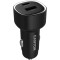Автомобільний зарядний пристрій CANYON OnDrive 85 1xUSB-C, 1xUSB-A, PD3.0 65W, QC3.0 18W Black (CNE-CCABR8AC)