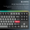 Клавіатура бездротова GAMEPRO Asgard Ragnar MK285BK Keychron Super Red Switch Black