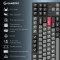Клавіатура бездротова GAMEPRO Asgard Ragnar MK285BK Keychron Super Red Switch Black