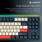 Клавиатура беспроводная GAMEPRO Asgard Ragnar MK285BL Keychron Super Red Switch Blue