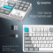 Клавіатура бездротова GAMEPRO Asgard Ragnar MK285WH Keychron Super Red Switch White