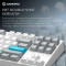 Клавіатура бездротова GAMEPRO Asgard Ragnar MK285WH Keychron Super Red Switch White