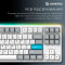 Клавіатура бездротова GAMEPRO Asgard Ragnar MK285WH Keychron Super Red Switch White