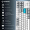 Клавіатура бездротова GAMEPRO Asgard Ragnar MK285WH Keychron Super Red Switch White