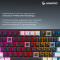 Клавиатура беспроводная GAMEPRO Asgard Valhalla Pro MK160B-D-Pro Rainy Switch Black