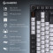 Клавиатура беспроводная GAMEPRO Asgard Valhalla Pro MK160W-D-Pro Rainy Switch White