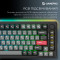 Клавіатура бездротова GAMEPRO Asgard Yord MK266BK Keychron Super Red Switch Black