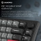 Клавіатура бездротова GAMEPRO Asgard Yord MK266BK Keychron Super Red Switch Black