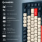 Клавиатура беспроводная GAMEPRO Asgard Yord MK266BL Keychron Super Red Switch Blue