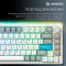 Клавіатура бездротова GAMEPRO Asgard Yord MK266WH Keychron Super Red Switch White