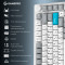 Клавіатура бездротова GAMEPRO Asgard Yord MK266WH Keychron Super Red Switch White