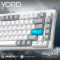 Клавіатура бездротова GAMEPRO Asgard Yord MK266WH Keychron Super Red Switch White