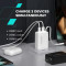 Зарядний пристрій CANYON OnCharge 65RC Build-In Cable USB-C, 1xUSB-A, 1xUSB-C, 65W Black (CNS-CURC65ACB)