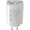 Зарядний пристрій CANYON OnCharge 65RC Build-In Cable USB-C, 1xUSB-A, 1xUSB-C, 65W White (CNS-CURC65ACW)