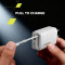 Зарядний пристрій CANYON OnCharge 65RC Build-In Cable USB-C, 1xUSB-A, 1xUSB-C, 65W White (CNS-CURC65ACW)