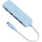 USB-хаб J5CREATE Eco-Friendly USB-C to 4-Port Type-A Gen 2 Hub Fresh Cyan (JCH341EC-N)