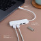 USB-хаб J5CREATE Eco-Friendly USB-C to 4-Port Type-A Gen 2 Hub Pure White (JCH341EW-N)