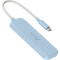 USB-хаб J5CREATE Eco-Friendly USB-C to 4-Port Type-C & Type-A Gen 2 Hub Fresh Cyan (JCH342EC-N)