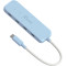 USB-хаб J5CREATE Eco-Friendly USB-C to 4-Port Type-C Gen 2 Hub Fresh Cyan (JCH345EC-N)