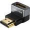 Адаптер CABLETIME 8K 60Hz Male to Female 270 Degree HDMI v2.1 Black/Gray (CP42G)