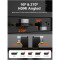 Адаптер CABLETIME 8K 60Hz Male to Female 270 Degree HDMI v2.1 Black/Gray (CP42G)