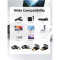 Адаптер CABLETIME 8K 60Hz Male to Female 270 Degree HDMI v2.1 Black/Gray (CP42G)