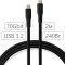 Кабель VINGA USB-C to USB-C USB3.2 Gen2 240W 2м Black (VCPDCCC3242SB)