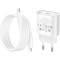 Зарядний пристрій HOCO C109A Fighter 1xUSB-C, PD20W White w/Type-C to Lightning cable (6942007656726)