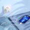 Зарядний пристрій HOCO C109A Fighter 1xUSB-C, PD20W White w/Type-C to Lightning cable (6942007656726)