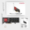 Адаптер AXAGON PCEM2-ND PCIe to 2xNVMe M.2