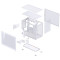 Корпус JONSBO D32 Pro Mesh White