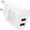 Зарядное устройство HOCO C141A Smart 2xUSB-A,10.5W White (6942007627856)