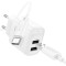 Зарядное устройство HOCO C141A Smart 2xUSB-A,10.5W White w/Type-C cable (6942007627917)