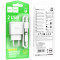 Зарядное устройство HOCO C141A Smart 2xUSB-A,10.5W White w/Type-C cable (6942007627917)
