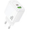 Зарядное устройство HOCO CS54A Surplus 1xUSB-A, 1xUSB-C, PD30W, QC3.0 White (CS54A/W)