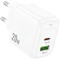 Зарядное устройство HOCO CS54A Surplus 1xUSB-A, 1xUSB-C, PD30W, QC3.0 White (CS54A/W)
