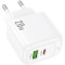 Зарядное устройство HOCO CS54A Surplus 1xUSB-A, 1xUSB-C, PD30W, QC3.0 White (CS54A/W)