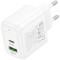 Зарядний пристрій HOCO CS55A Surplus 1xUSB-A, 1xUSB-C, PD30W, QC3.0 White (6942007631549)