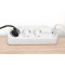 Мережевий фільтр DIGITUS DA-70626 White, 3 розетки, 1xUSB-C, 2xUSB, 1.5м
