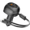 Автомобільний зарядний пристрій PROMATE PowerDrive-RCI81 81W 1xUSB-C, 1xUSB, w/Retractable USB-C 45W/Lightning 27W Cable Black