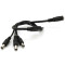Розгалужувач живлення VOLTRONIC DC-F to 3xDC-M (5.5x2.5мм) 40см (YT-DC-F=>3XDC-M-40/32075)