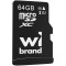 Карта пам'яті WIBRAND microSDXC 64GB UHS-I U3 Class 10 + SD-adapter (WICDXU3/64GB-A)