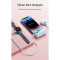 Повербанк VENTION USB-C In/Out, LED display, with built-in Lightning cable 22.5W 4800mAh Black (FHRB0)