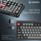 Клавіатура бездротова GAMEPRO Asgard Drakkar MK305BK Keychron Super Red Switch Black